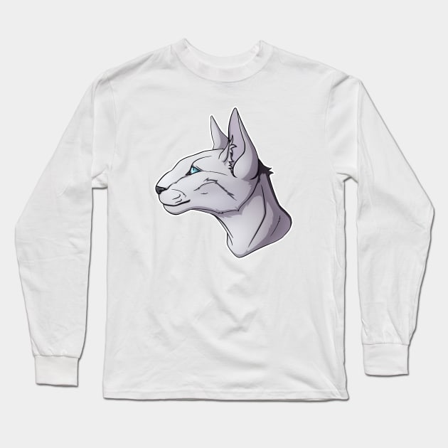 Oriental Cat Long Sleeve T-Shirt by HEllRas